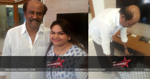 vidyu raman rajnikanth blessings