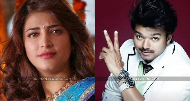 shruti haasan joins shooting puli vijay 58 copy