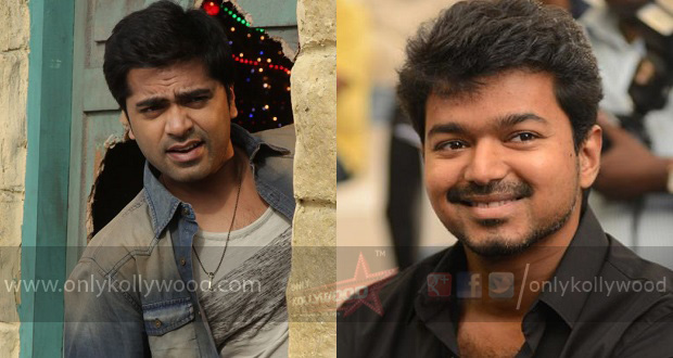 ilaya thalapathy vijay supports vaalu str simbu copy