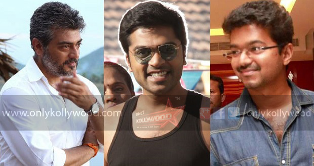 thala thalapathy ajith vijay supports simbu str vaalu copy