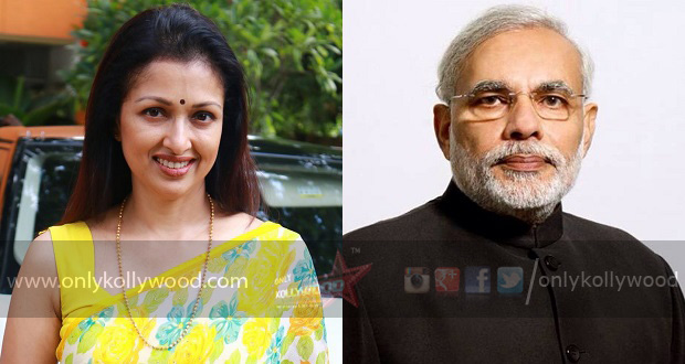 Gautami meets Narendra Modi to plan 'Yogathon'