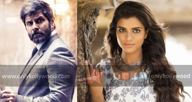 Aishwarya Rajesh on board Dhruva Natchathiram Vikram