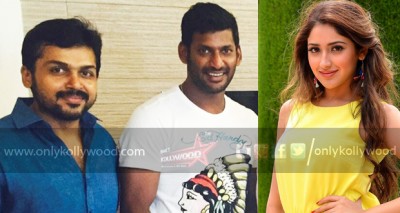 Sayyeshaa joins Vishal and Karthi in Karuppu Raja Vella Raja