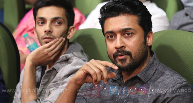 Thoroughly enjoyed Suriya's screen presence in the film says Anirudh