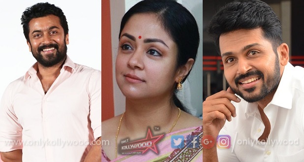 Cyclone Gaja - Suriya, Karthi and Jyotika donate Rs 50 lakh